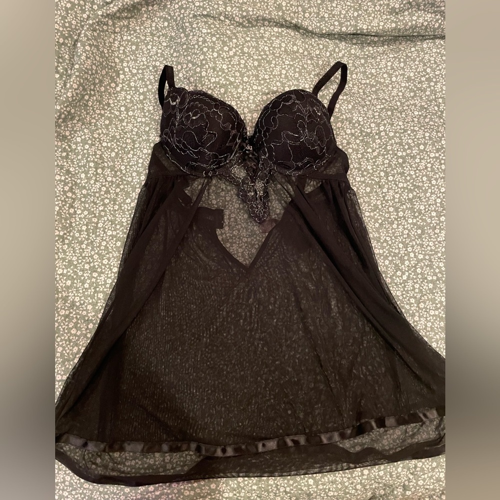 Elegant Black Teddy